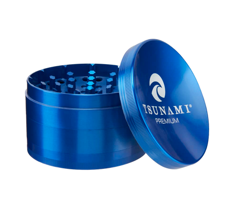 Tsunami 100mm 4 piece grinder in blue