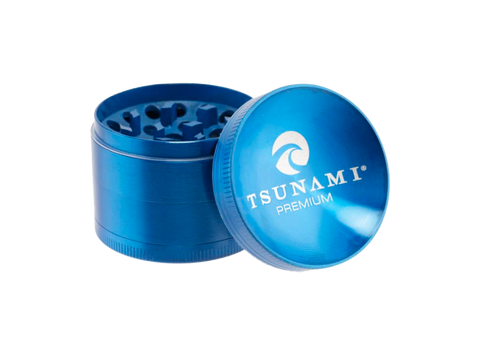 Tsunami 50mm 4 piece grinder in blue.