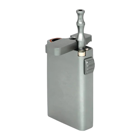ONGROK aluminum dugout in silver showing the aluminum bat coming out.