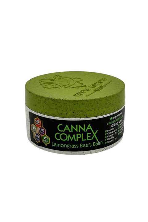 Cannacomplex Lemon Grass CBD balm, green and black package