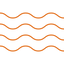 Fog symbol in orange color