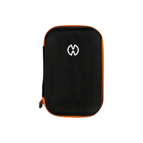 Storz and Bickel Mighty+ case. Black color with orange accents