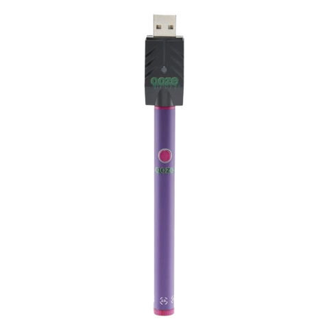 Ooze twist 2.0 510 battery with charger cap. Purple color device.