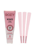 Rozy, king size cones, 3 count, pink color