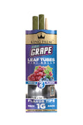 King Palm leaf tubes, blue grape flavor, blue and black package