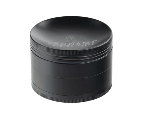 Tsunami 63mm 4 piece grinder in black.