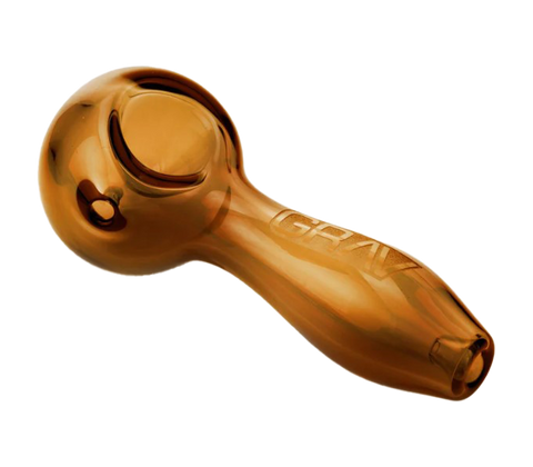 GRAV Glass Classic Spoon. Translucent Amber Color