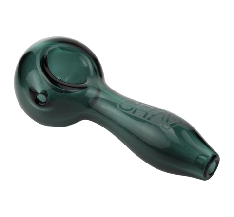 GRAV Glass Classic Spoon. Translucent Lake Green Color