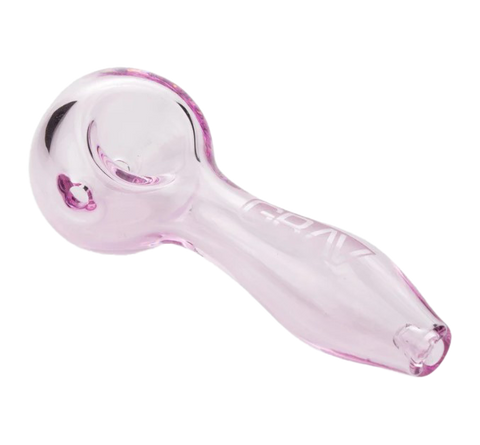 GRAV Glass Classic Spoon. Translucent Pink Color