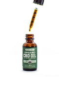 Head and Heal 1200mg CBD tincture, green and amber bottle