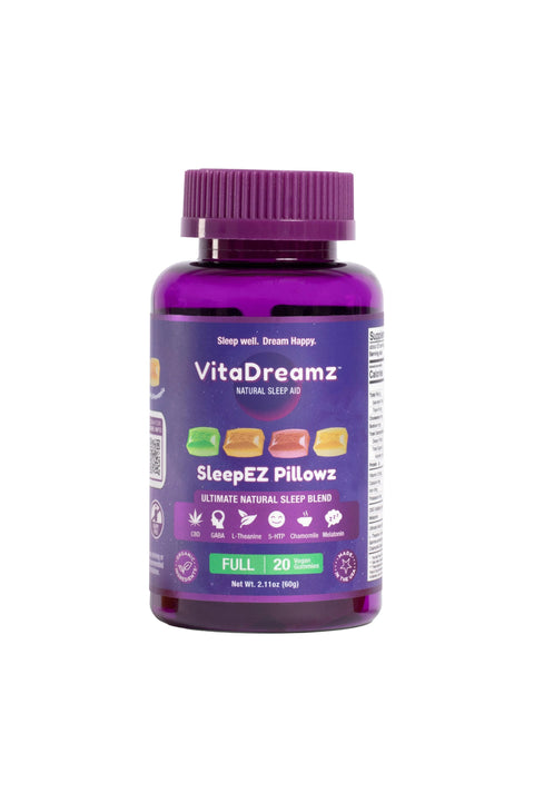 Vita Dreamz Sleep EZ pillows full size jar, purple package