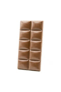 image of a 3 CHI chocolate bar unwrapped, brown color