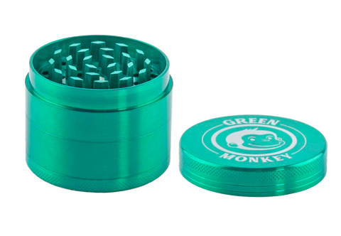 Green Monkey 50mm 4 piece grinder. green color