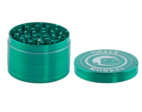 Green Monkey 63mm 4 piece grinder. green color