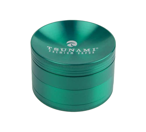 Tsunami 63mm 4 piece grinder in green.