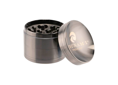 Tsunami 50mm 4 piece grinder in gunmetal.