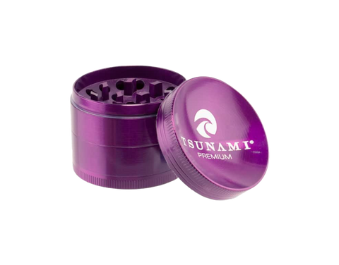 Tsunami 50mm 4 piece grinder in purple