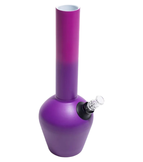 Chill Pipes Purple Hombre metal pipe kit with glass bowl.