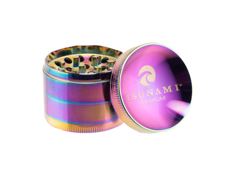 Tsunami 50mm 4 piece grinder in rainbow