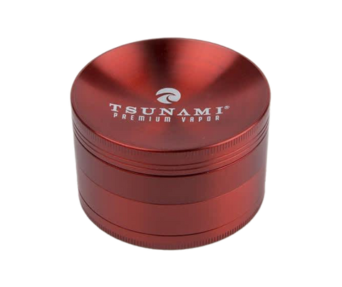 Tsunami 63mm 4 piece grinder in red.