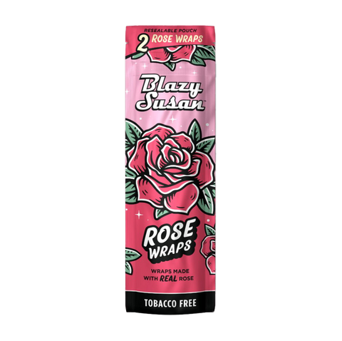 Blazy Susan Rose Wraps. 2 pack. pink and red packaging. 