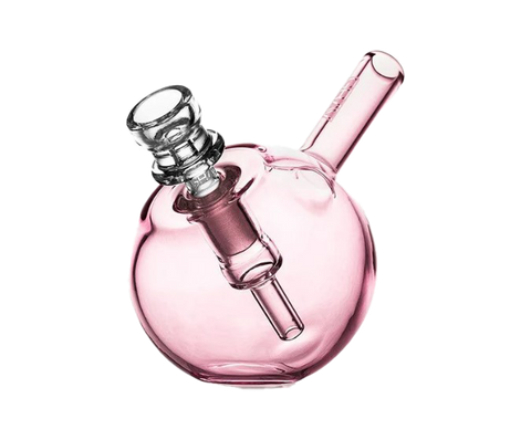 GRAV Glass Spherical Pocket Bubbler. Translucent pink color