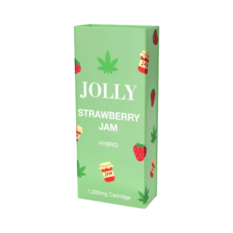 Jolly Cannabis Strawberry Jam CBD Cartridge Mint Green box