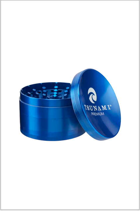 Tsunami 100mm 4 piece grinder in blue