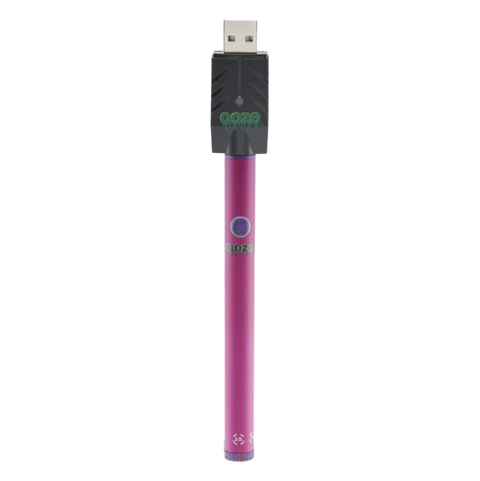 Ooze twist 2.0 510 battery with charger cap. Pink color device. 