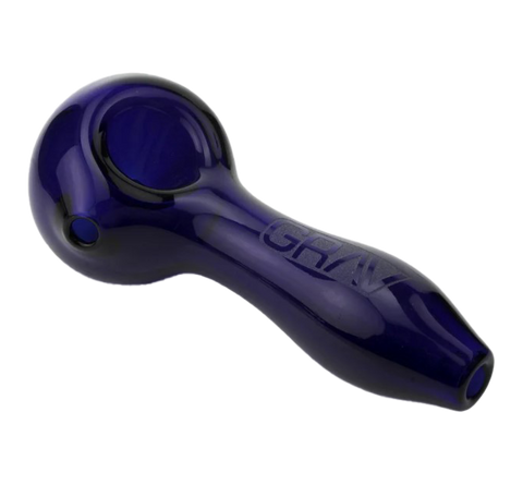 GRAV Glass Classic Spoon. Translucent Blue color