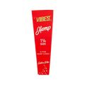 Hemp Vibes 1.25 hemp cones. 6 pack. red package with white lettering.