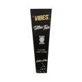 Hemp Vibes king size cones. 3 pack. black package with white lettering. 