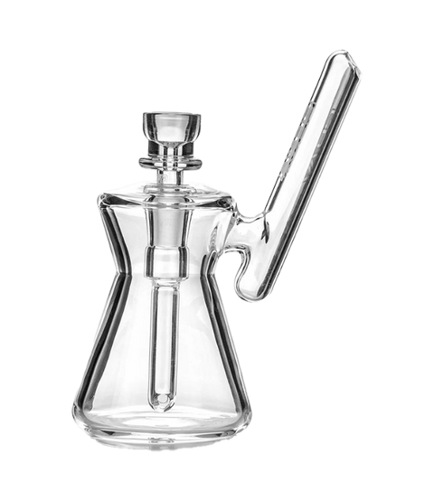 GRAV Glass hour glass pocket bubbler. Clear color. 