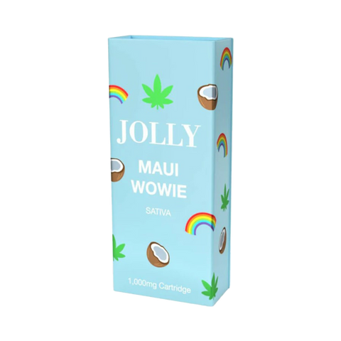 Jolly Cannabis Maui Wowie CBD Cartridge. Blue box