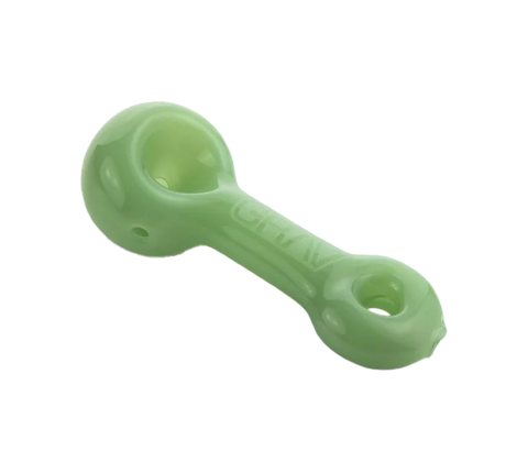 GRAV Glass Mini Spoon pipe. Opaque mint color