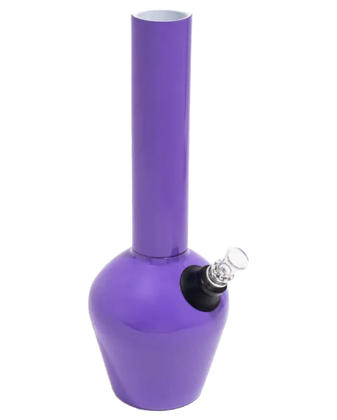 Chill Pipes Neon Purple metal pipe kit with glass bowl.