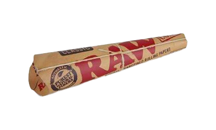 RAW Classic 1.25 cones 6 pack. tan package with red letters