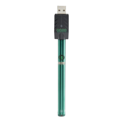 Ooze twist 2.0 510 battery with charger cap. teal device.