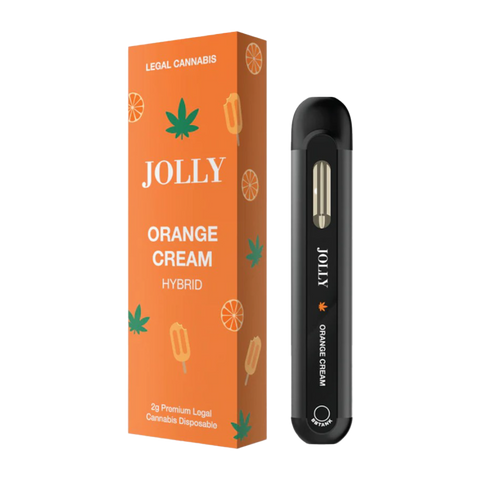 Jolly CBD disposable orange cream flavor orange color 
